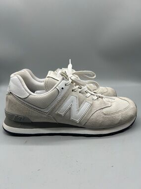 New Balance 574 Cream Sneakers Retro Suede Mesh women’s size 7